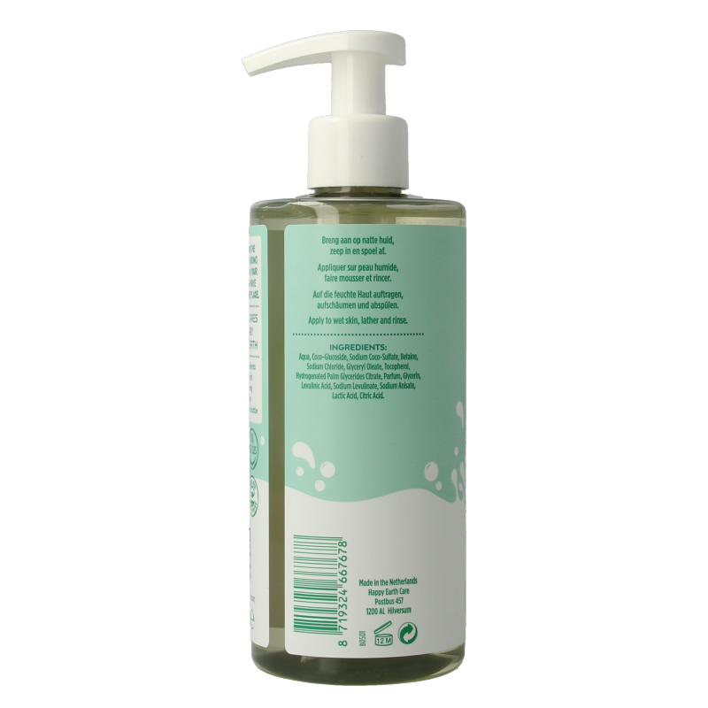 Happy Earth Was & badgel zeepvrij baby & kids 300 Milliliter