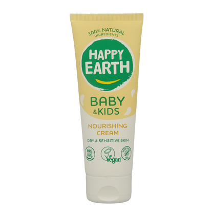 Happy Earth Voedende creme voor baby & kids 75.00 Milliliter