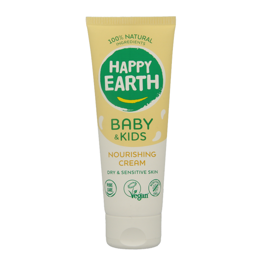 Happy Earth Voedende creme voor baby & kids 75 Milliliter