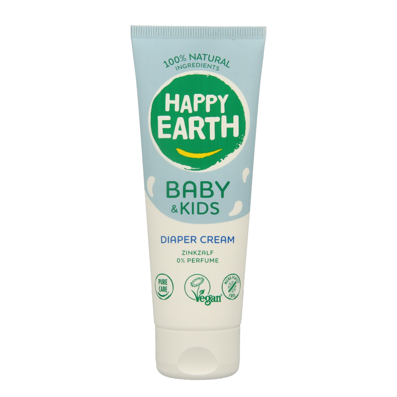 Happy Earth Billencreme zink voor baby & kids 75 Milliliter