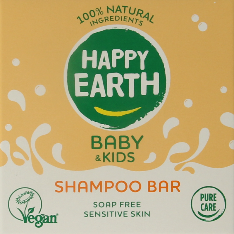 Happy Earth Shampoobar voor baby & kids 50 Gram