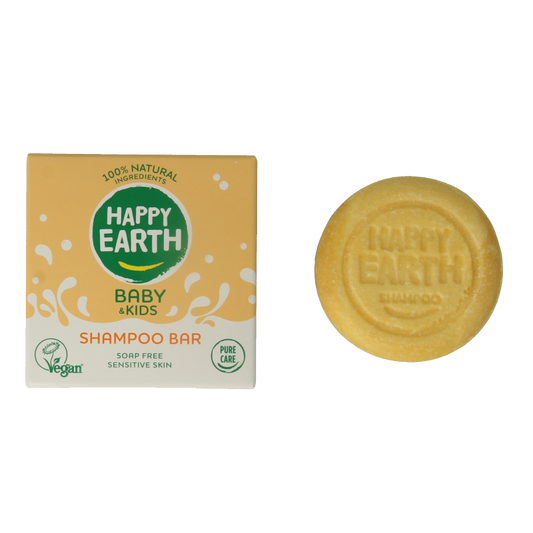 Happy Earth Shampoobar voor baby & kids 50 Gram