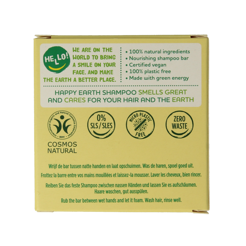 Happy Earth Shampoobar volume & shine 70 Gram