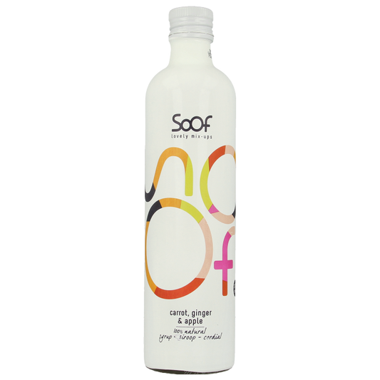 Soof Drinks Siroop wortel gember & appel 340 Milliliter