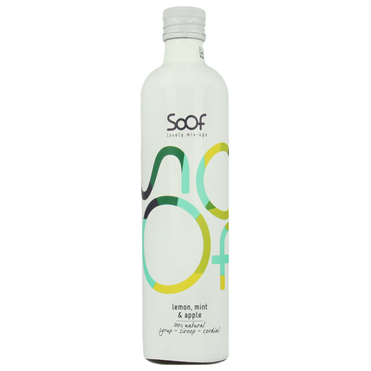Soof Drinks Siroop citroen munt & appel 340 Milliliter