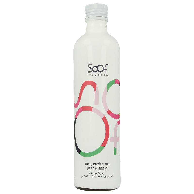 Soof Drinks Siroop kardemom peer & appel 340 Milliliter