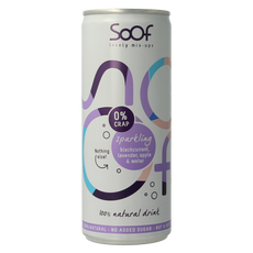 Soof Drinks Sparkling zwarte bes lavendel & appel 250.00 Milliliter