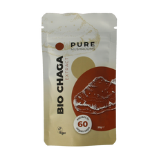 Pure Mushrooms Chaga paddenstoel extract bio 60.00 Vegetarische capsules