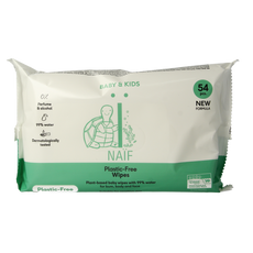 Naif Baby & kids plastic-free wipes 54 Stuks