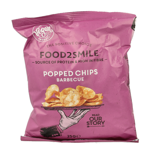Food2Smile Popped chips barbeque 25 Gram
