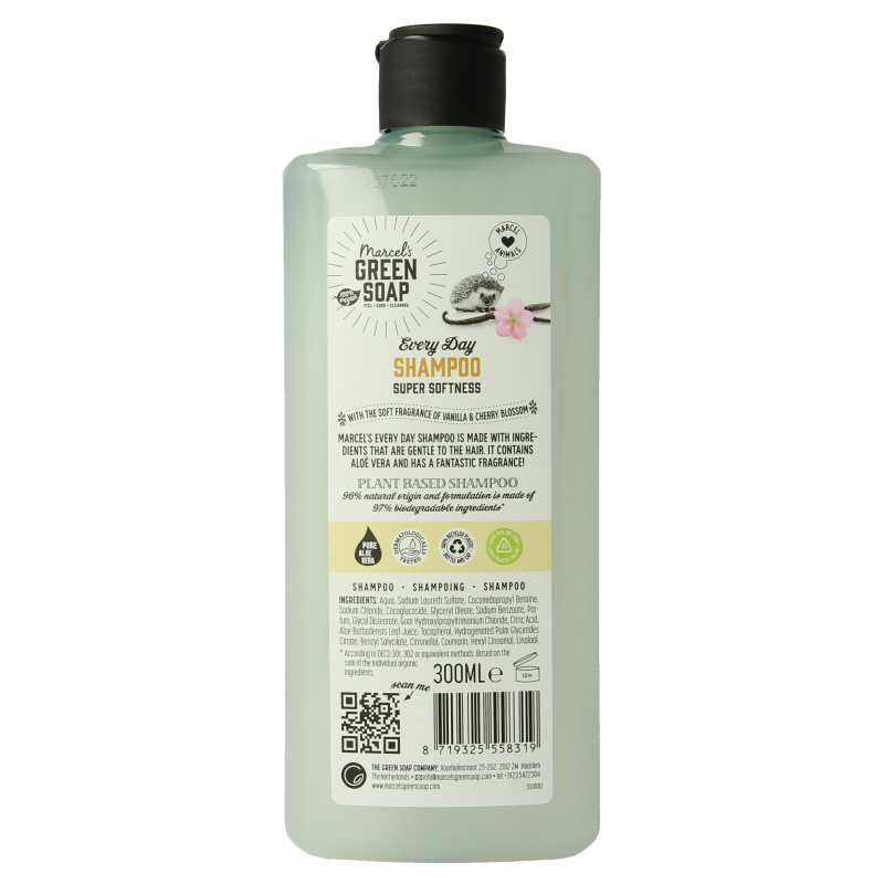 Marcel's Green Soap Shampoo every day  vanilla & cherry blossom 300 Milliliter