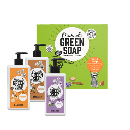 Marcel's Green Soap Giftbox handsoap mix 3 x 250ml 1 Set