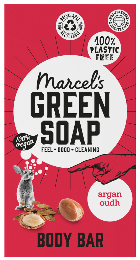 Marcel's Green Soap Shower bar argan & oudh 150.00 Gram