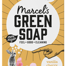 Marcel's Green Soap Shower bar vanilla & cherry 150 Gram