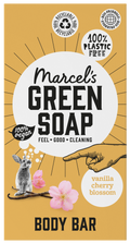 Marcel's Green Soap Shower bar vanilla & cherry 150 Gram
