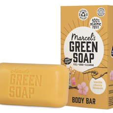 Marcel's Green Soap Shower bar vanilla & cherry 150 Gram