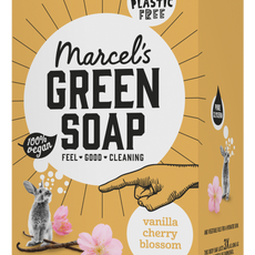 Marcel's Green Soap Shower bar vanilla & cherry 150 Gram