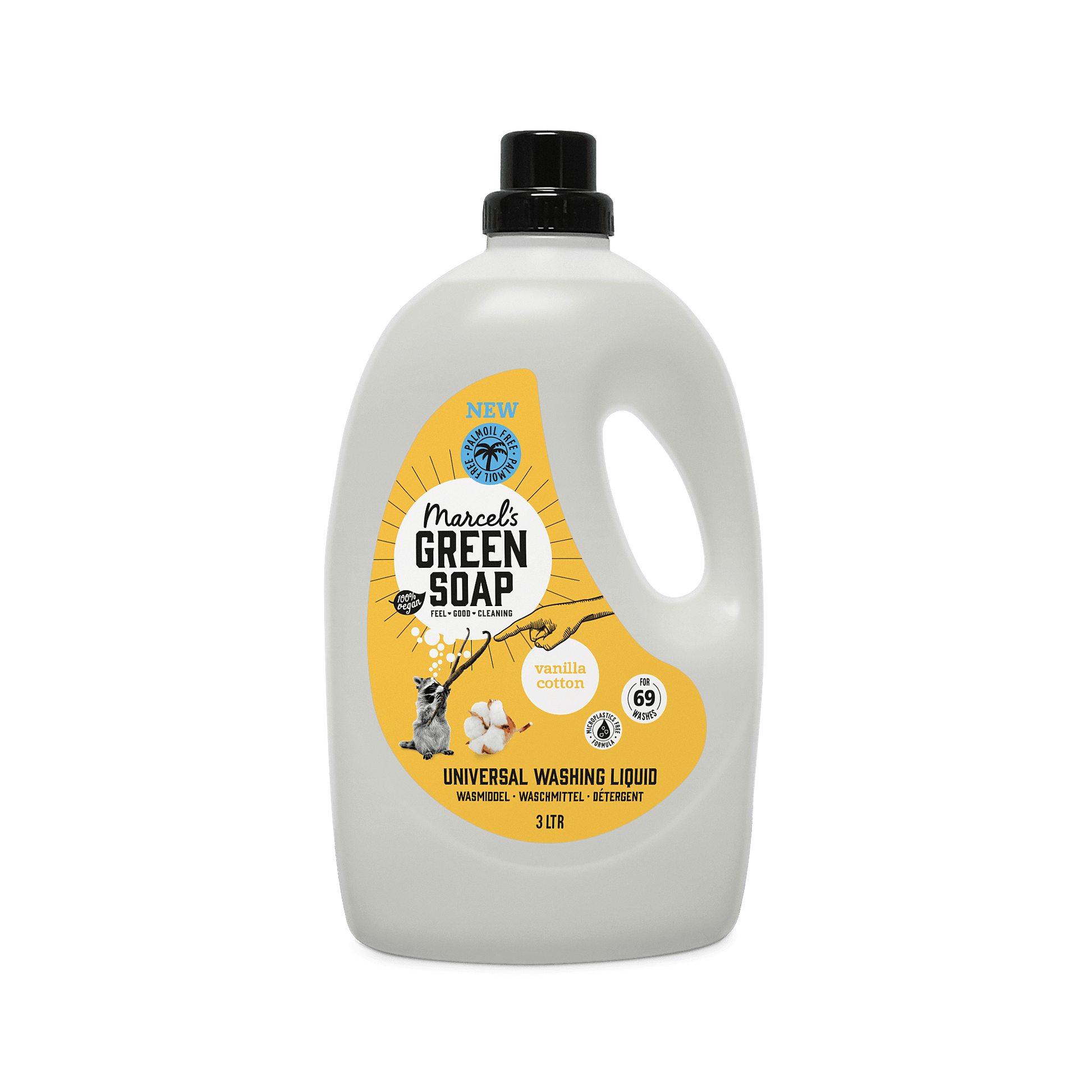 Marcel's Green Soap Wasmiddel vanille & katoen 3000 Milliliter