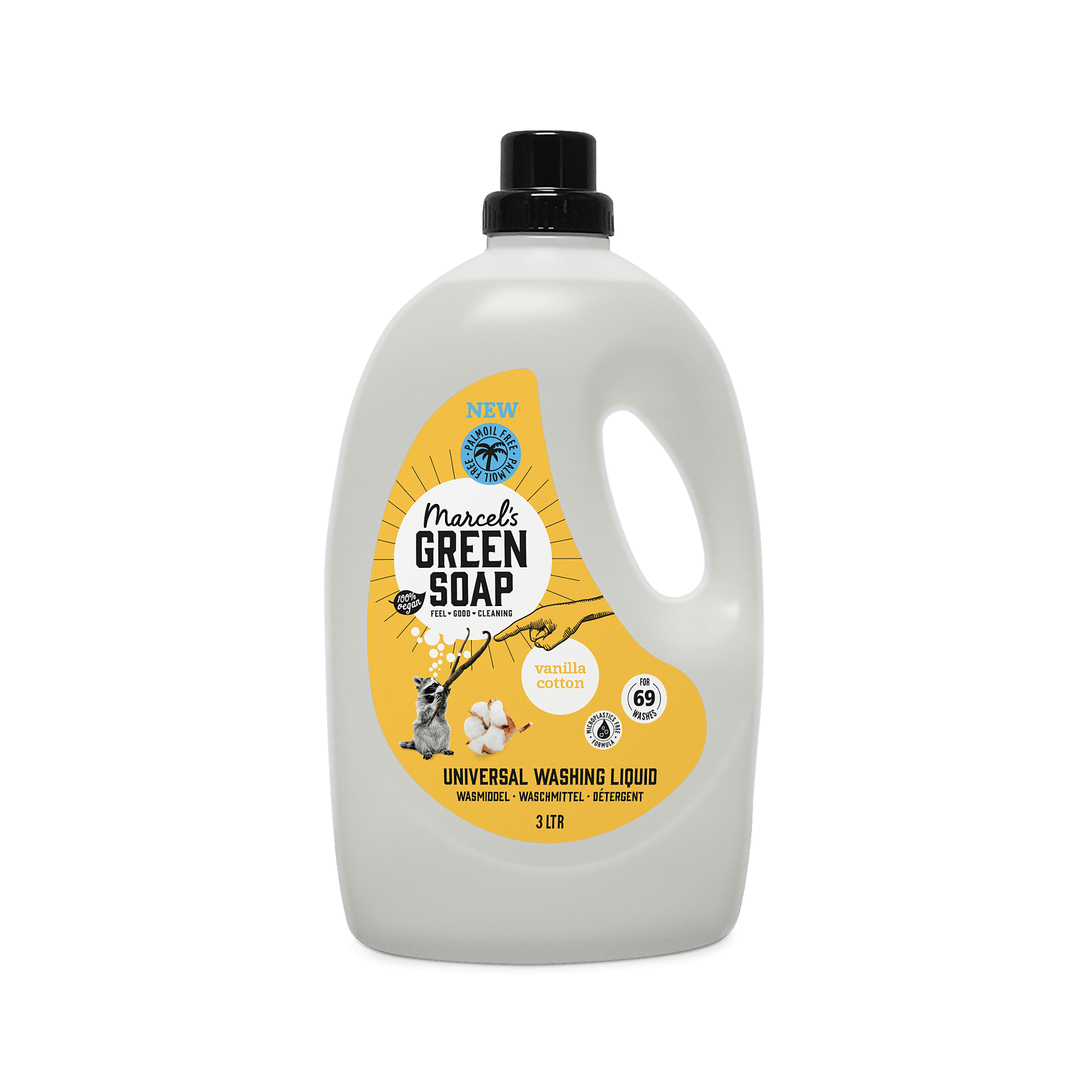 Marcel's Green Soap Wasmiddel vanille & katoen 3000.00 Milliliter