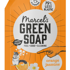 Marcel's Green Soap Handzeep sinaasappel & jasmijn navul 500.00 Milliliter