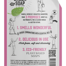 Marcel's Green Soap Handzeep patchouli & cranberry navul 500.00 Milliliter