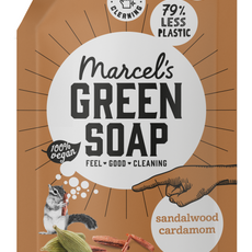 Marcel's Green Soap Handzeep sandelhout & kardemom navul 500.00 Milliliter