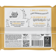 Marcel's Green Soap Hand wipes vanilla & cherry blossom bio 15.00 Stuks