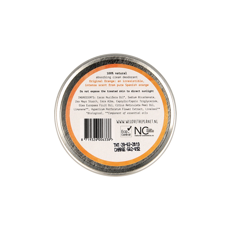 We Love The planet 100% natural deodorant original orange 48 Gram