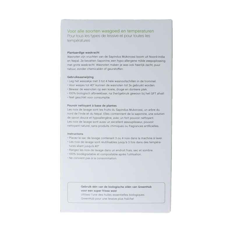 Greenhub  Wasnoten met waszakje katoen 200 Gram