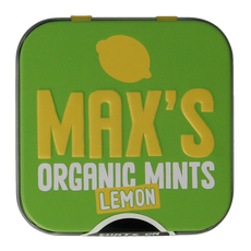Max mints Lemon blikje vierkant bio 35.00 Gram