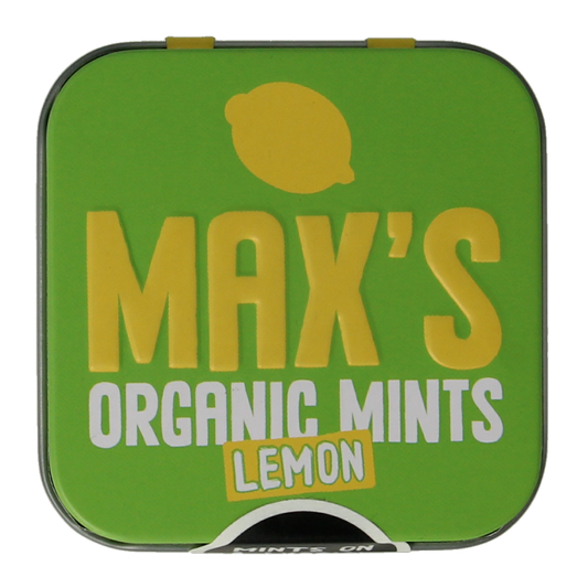 Max mints Lemon blikje vierkant bio 35 Gram