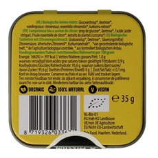 Max mints Lemon blikje vierkant bio 35.00 Gram