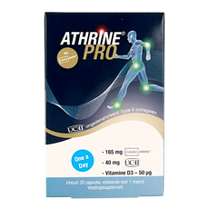 Athrine PRO - UC-II Cavacurmin en Vitamine D3  30 Capsules