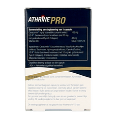 Athrine PRO - UC-II Cavacurmin en Vitamine D3  30 Capsules