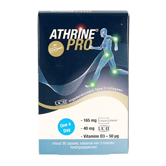 Athrine PRO - UC-II Cavacurmin en Vitamine D3 90 Capsules