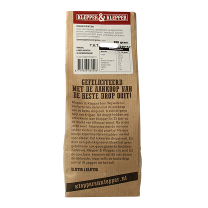Klepper&Klepper De beste drop ooit volzoet 200.00 Gram