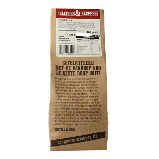 Klepper&Klepper De beste drop ooit volzoet 200 Gram