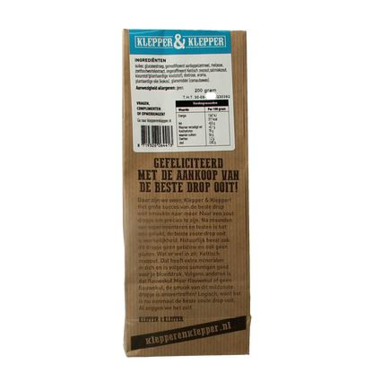Klepper&Klepper De beste drop ooit mildzout 200.00 Gram