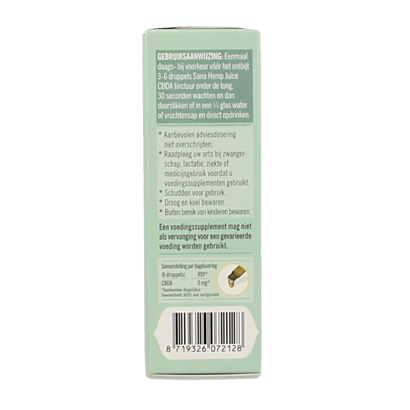 Sana Hemp Juice CBD A tinctuur  30 Gram