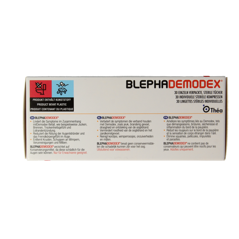 Diversen Blephademodex reiniging tissues 30 Stuks
