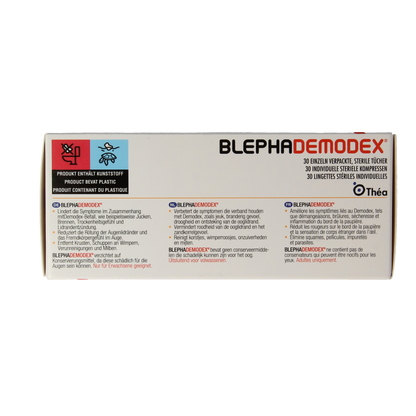 Diversen Blephademodex reiniging tissues 30 Stuks