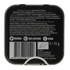 Max mints Liquorice blikje vierkant bio 35.00 Gram
