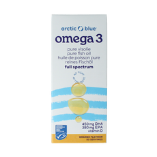 Arctic Blue Omega 3 pure visolie met vitamine D 250.00 Milliliter