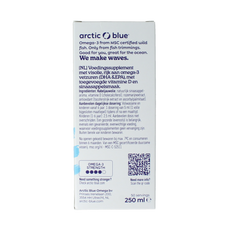 Arctic Blue Omega 3 pure visolie met vitamine D 250.00 Milliliter