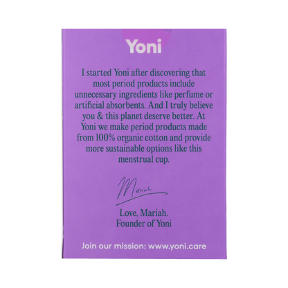 Yoni Menstruatiecup maat 2 1.00 Stuks