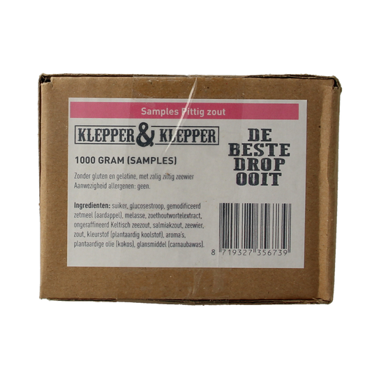 Klepper&Klepper De beste drop ooit pittig zout 200.00 Gram