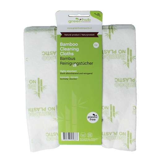 Greenhub  Schoonmaakdoeken bamboe 5 Stuks