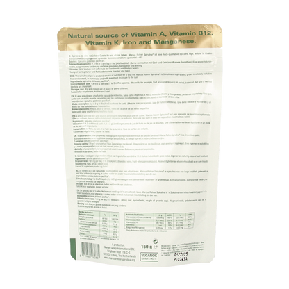 Marcus Rohrer Spirulina doypack 150 Gram