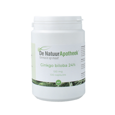 Natuurapotheek Ginkgo biloba 24% 100mg 100.00 Capsules