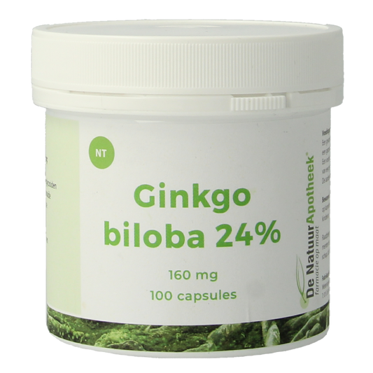 Natuurapotheek Ginkgo biloba 24% 160mg 100 Capsules
